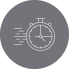 StopWatch single vector icon illustration