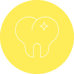 Teeth single vector icon illustration