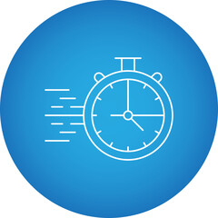 StopWatch single vector icon illustration