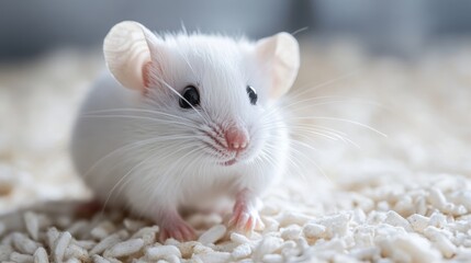 Research studies involving experimental trials conducted on white mice for scientific discoveries