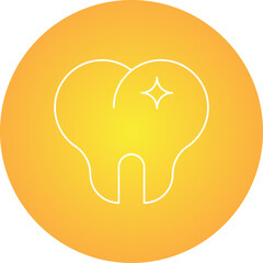 Teeth single vector icon illustration