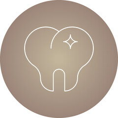 Teeth single vector icon illustration