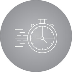 StopWatch single vector icon illustration