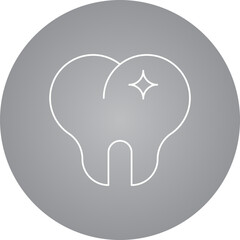 Teeth single vector icon illustration