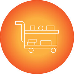 Medical Cart single vector icon illustration