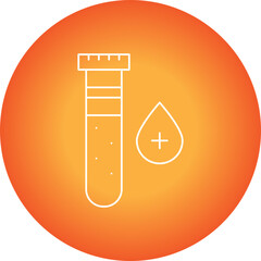 Blood Sample single vector icon illustration