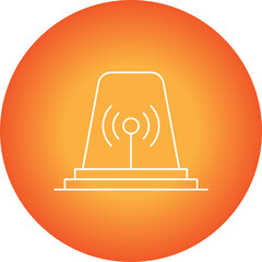 Ambulance Siren single vector icon illustration