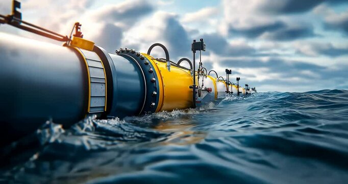 Animation of Tidal Energy Generation