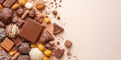 Chocolate food banner
