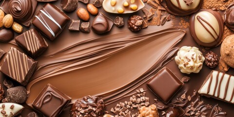 Chocolate food banner