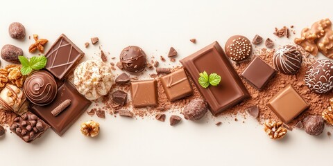 Chocolate food banner