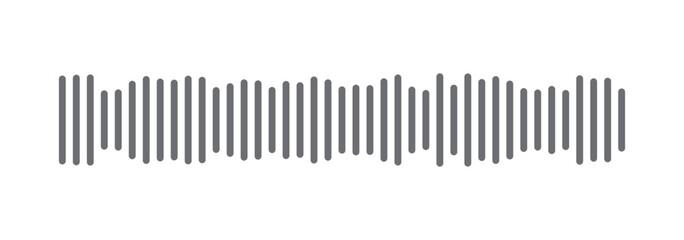 Voice message, podcast audio recording or voice chat waves, vector icons. Audio player soundwave or voice message memo and podcast sound waves