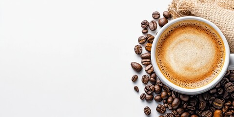 Fototapeta premium Coffee drink banner