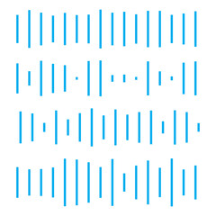 Audio waves icon. Voice message and sound representation