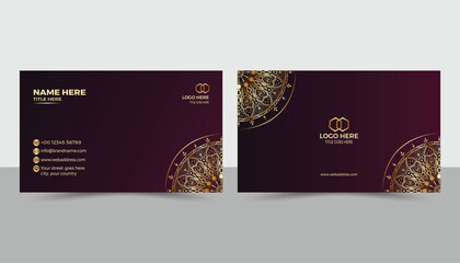 Modern creative business card design