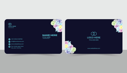 Modern creative business card design