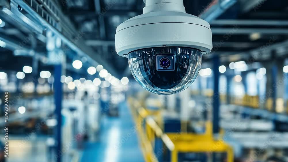 Aufkleber surveillance system captures operational activities in a high tech industrial environment with advan