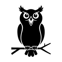 Naklejka premium Here’s a detailed title for your whimsical owl illustration:**