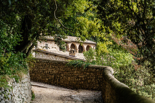 San Damiano Church and cloisters from the 12th century and place where Jesus allegedly spoke to Francis of Assisi in person.