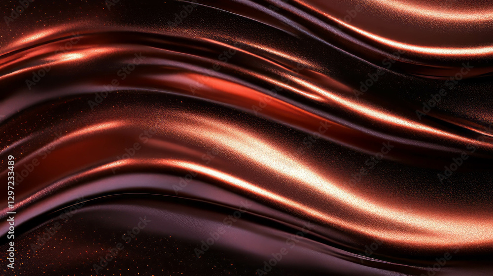 Poster luxurious abstract background with flowing metallic textures for modern design