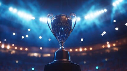 UEFA Trophy on Display Before the Final