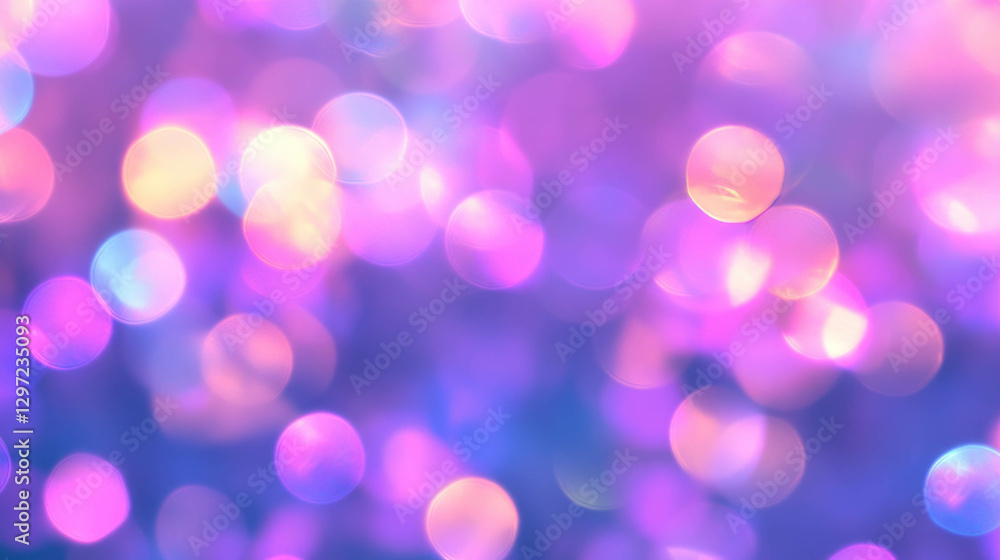 Poster abstract colorful bokeh background with blurred edges for creative design