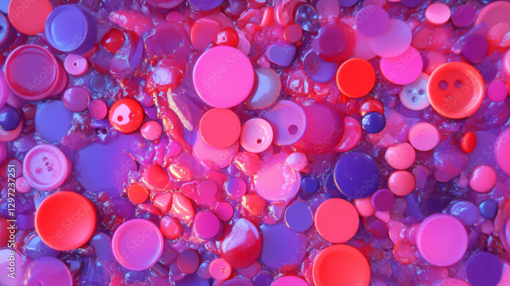 Poster vibrant button texture design for creative background use
