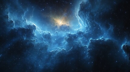 Fototapeta premium Cosmic galaxy with glowing nebula high resolution hd image