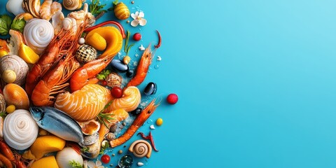 Exquisite Seafood Spread Banner