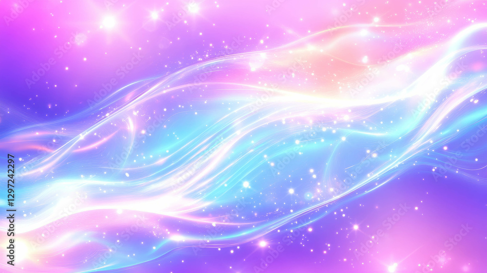 Poster vibrant background of colorful energy waves and flowing patterns