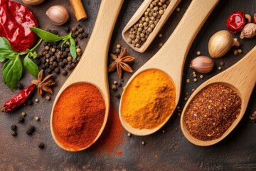 Fototapeta premium Vibrant Assortment of Spices