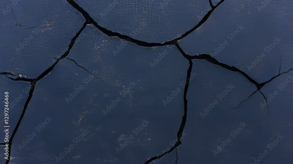 Poster dark concrete texture with cracks for architectural and design projects