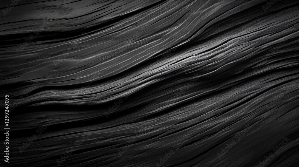 Poster dark wood texture with deep grain for rustic and natural design backgrounds