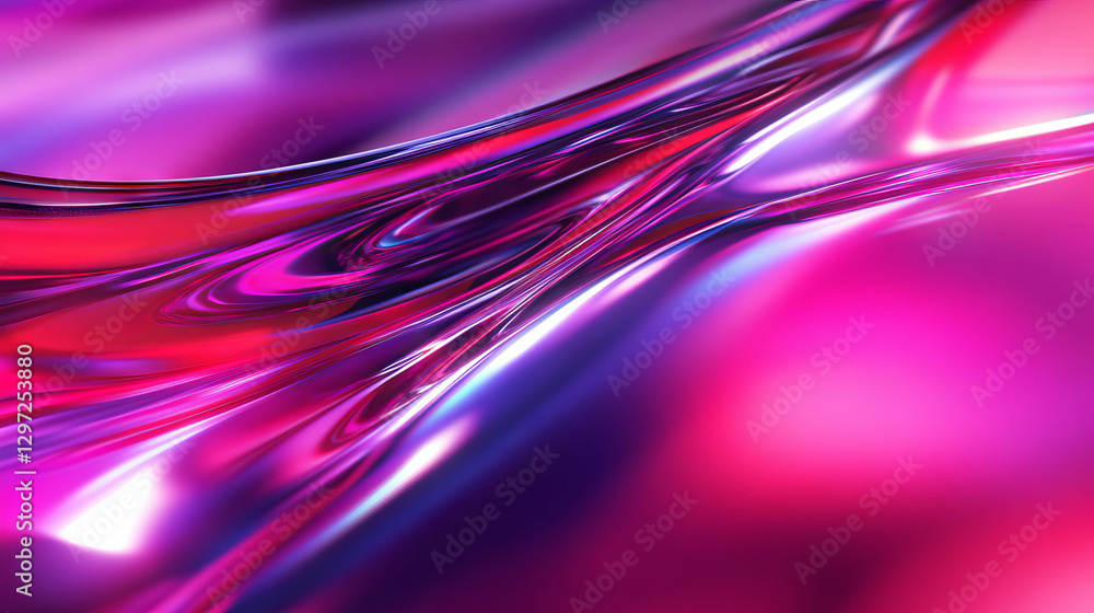 Aufkleber futuristic technology texture with vibrant abstract flowing patterns