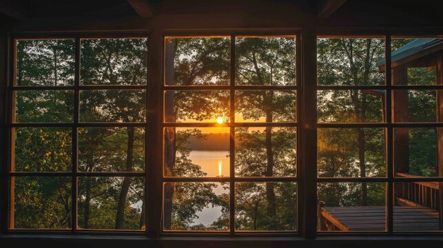 ooking out the Window created with Generative AI Technology, ai, generative