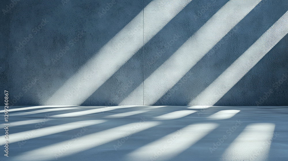 Aufkleber abstract light patterns on minimalist grey concrete background for modern design