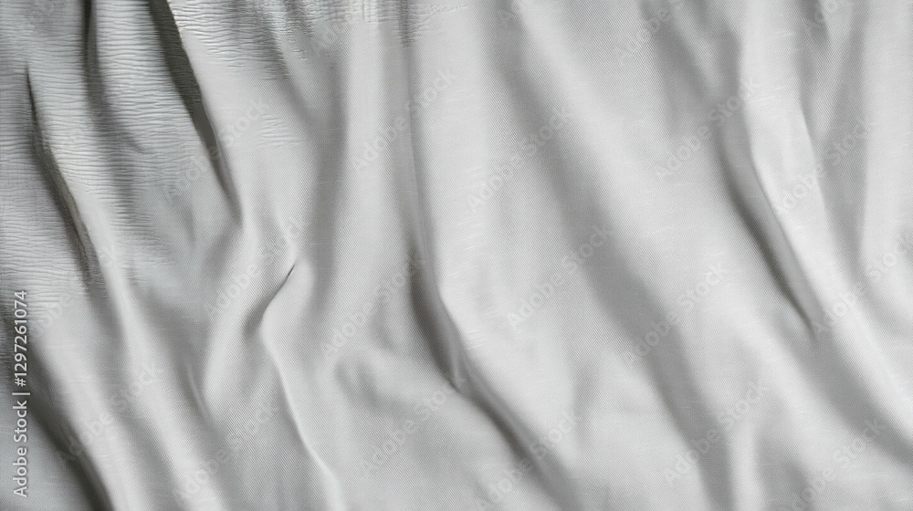 Poster light grey fabric background with subtle weave texture for design projects