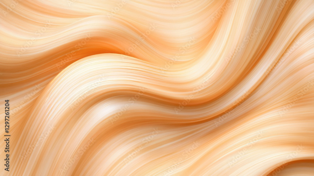Aufkleber light maple wood texture with smooth flowing pattern for interior design and backgrounds