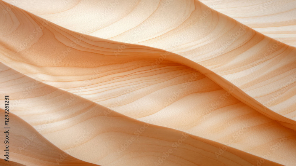 Poster smooth light maple wood texture background for design projects