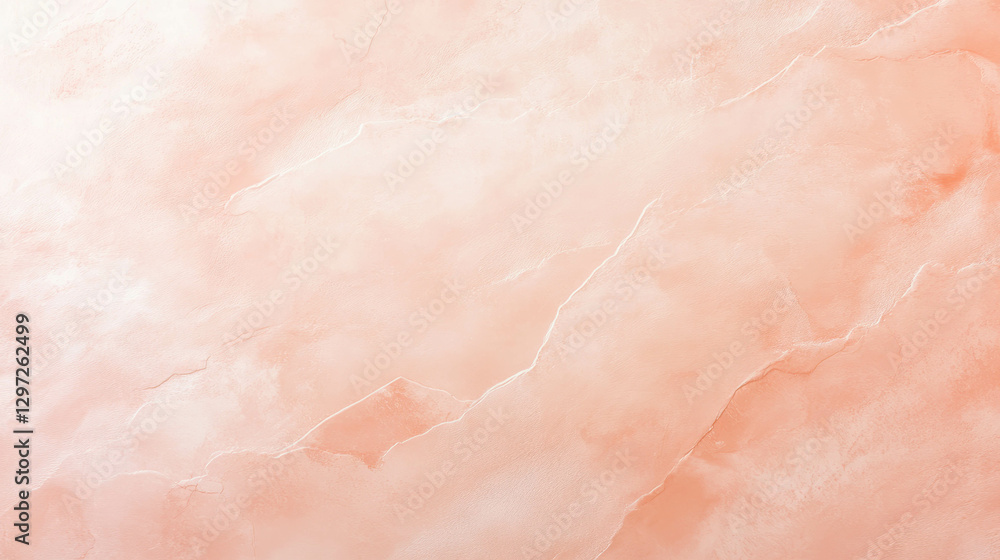 Poster lightly textured plaster background in soft peach for artistic and decorative projects