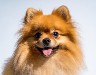 Obraz premium Pomeranian Dog: Adorable Pet Isolated on White Background