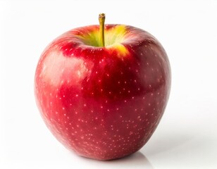 Red Apple: Crisp Fruit Isolated on White Background