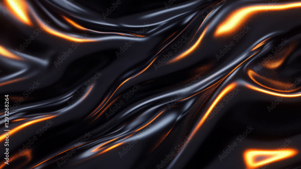 Poster mesmerizing molten metal texture with flowing liquid effect for dynamic background