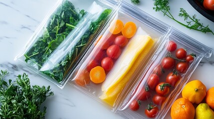 Plastic zipper bag--eco-friendly reusable silicone ziplock bags for kitchen or storage. 