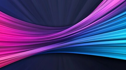 Abstract Digital Painting: Vibrant Pink and Blue Light Streams AI Generated