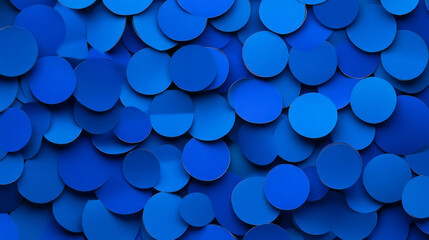 Abstract blue circular pattern background for design and decoration