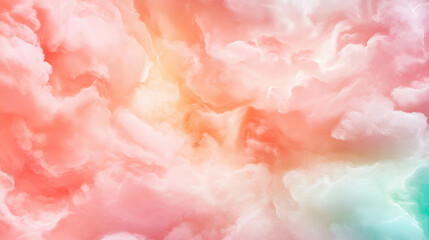 Dreamy pastel cloud texture for serene and calming background design