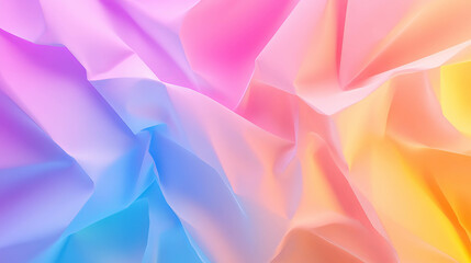 Obraz premium Vibrant pastel rainbow gradient background for creative design projects