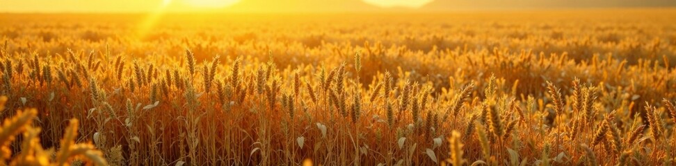 Fototapeta premium dry crops brittle stalks yellowing grain parched ground weeds dead, desiccation, cornfield