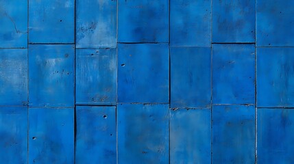 Vibrant Blue Wooden Panel Texture: A Digital Painting AI Generated